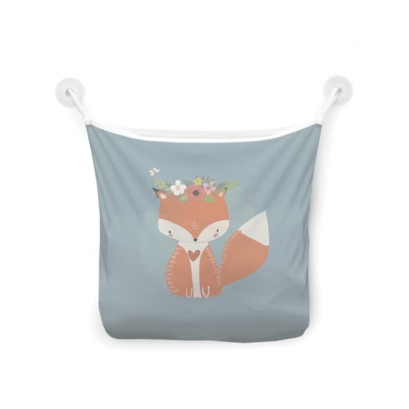 Organizer in a bathtub on the suction cups “Modest Fox”, for storing toys and little things, size 33x39 cm-2