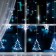 Garland “fringe” 2.4 × 0.9 m with nozzles “Christmas tree”, IP20, transparent thread, 138 LED, white glow, 8 modes, 220 V