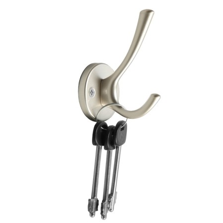 Furniture hook Cappio Simple, two -rod, matte chrome-3