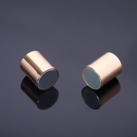 Magnetic lock castle, l = 20 mm, d (internal) = 8 mm, (set of 3 pcs.), Color gold
