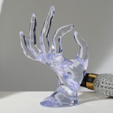 Stand for jewelry "Hand" 10.5 × 8 × 16 cm, the color is transparent-2