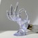 Stand for jewelry "Hand" 10.5 × 8 × 16 cm, the color is transparent