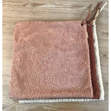 Pillowcase "Lama", size 45x45 cm, coffee color-1