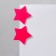 Acryl Earrings "Star", pink color