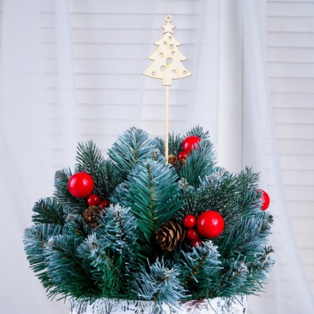 Topper "Christmas tree" without painting, we give a mix beautifully-1