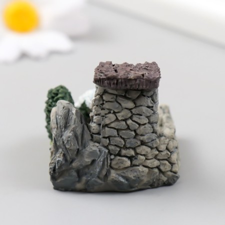 Figure for Florarium Polystone "Duck at the Fountain" 4x4x4 cm-2