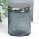 Bank for candles glass with a “flower” lid, cylinder 9x7x7 cm, mix