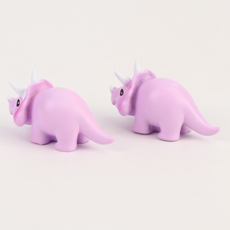 Miniature puppet "dinosaurus", set 2 pcs., Size 1 pc. - 3 × 5.5 × 2 cm, purple color-5