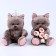 Soft toy "Marta", cat, mix