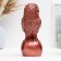 Figure "Owl on the ball" aged copper 19x9x8cm