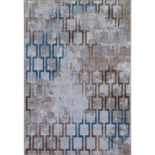 Rectangular carpet Matrix D591, size 160 x 230 cm, color Cream-Blue
