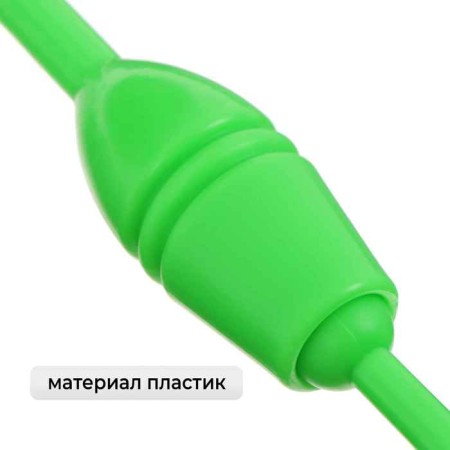 Bulas for rhythmic gymnastics inserted Grace Dance, 35 cm, green color-1