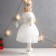 Interior doll "Princess in a lush white dress with heart" 20x20x50 cm