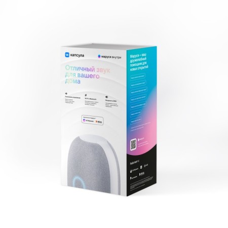 Smart column VK capsule (MRC01WH), voice assistant Maroussia, 30 W, Wi-Fi, BT 5.0, white-12