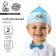 New Year's carnival set "Snowman", 2 items: hat, butterfly, for the New Year