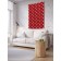 Decorative panel with photo printing "White hearts", vertical, size 150x200 cm