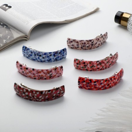 Hair clip "Wanda" leaflets, 9 cm, mix-2