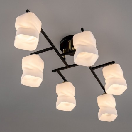 Citilux ceiling chandelier "Jerome" CL129265, 77.5x40x25.5 cm, 6x75W, E27, Black Color Black-3