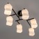 Citilux ceiling chandelier "Jerome" CL129265, 77.5x40x25.5 cm, 6x75W, E27, Black Color Black