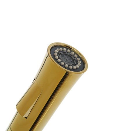 Accoona A4890WF-1 kitchen mixer, single-leaf, brass, black/gold-3