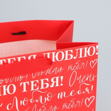 Gift Laminated Horizontal Package, Packaging, "I love", MS 23 x 18 x 10 cm-3