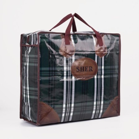 Lightning bag on a zipper, 37 l, green color