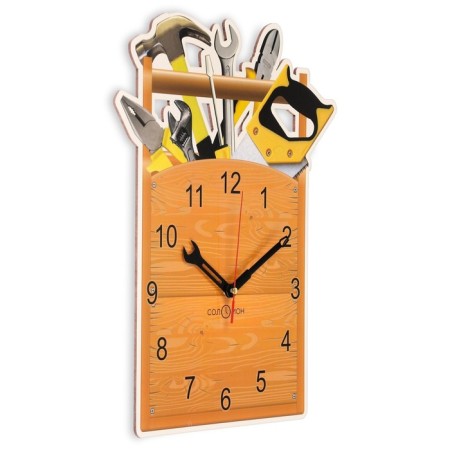 Wall clock "Tools", smooth move, 31.5 x 38 cm-1