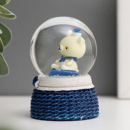 Souvenir Polystone Water Ball Light "Bear-Bullet" Mix D = 4.5 cm-5