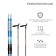 Ski kit: plastic skis 180 cm with a notch, fiberglass sticks 140 cm, SNS mounts, MIX color