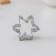 A set of forms for cutting the cookies of the share "bell, snowflake", 6 objects, silver color