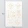 Stickers (stickers) "Aromasword" 10x15 cm, color gold, 5-306