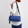 Youth bag with a zipper, blue color