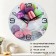 Watch wall -mounted kitchen "Macaruns", 24 cm, Mix arrows