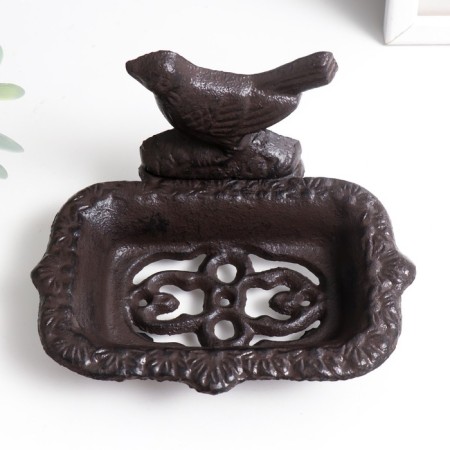 Souvenir Cast iron soap "bird" 9x11x15 cm-4