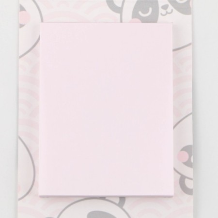 Paper block with torn sheets for records, Panda 50 sheets.-4