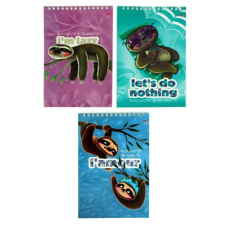 Notepad A5, 40 sheets on the crest "Caribbean Levils", cover covering cardboard, mix