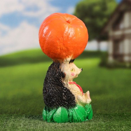 Garden figure "Hedgehog with pumpkin" 32x15x15cm-2
