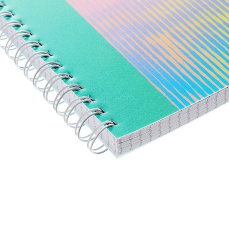 A4 notebook, 96 sheets in a cage, on a crest, "overflows", plastic cover, block 60 g/m2-2