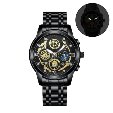 Men's wrist watches, d-4.2 cm, strap L-26 cm, 3 atm, luminous