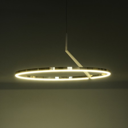 Lamp with DDD "Holly" LED 48W 3000-6000K white-gold 60x60x22 cm-6