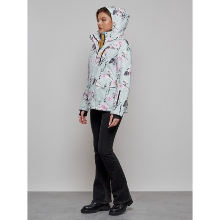 Ski jacket female, size 42, turquoise color-18