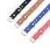 Cleaned -leather riveted collar, 46 x 1.9 cm, mix of flowers