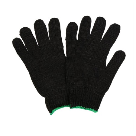 Workers, m/b gloves, knitting grade 7, 5 threads, size 9, without coating, black-2