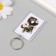 Acryl keychain "Snake with flowers" 3.5x5 cm