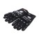 Motorcycle gloves with protective inserts, steam, size m, black