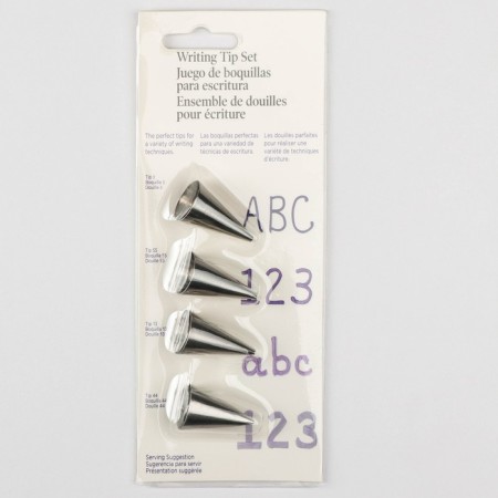 A set of pastry spelling nozzles, 1.8 × 3.5 cm, 4 pcs-2