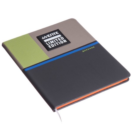 Universal Diary of the 1-11 class of Neon, solid cover, artificial leather, colored cut, silk-screen printing, lies, block 80 g/m2-1