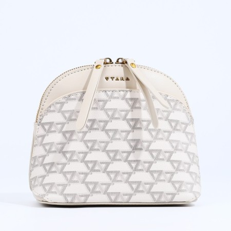 Cross-Bodi Bag on a zipper, beige color-1
