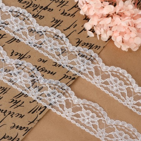 Capricon lace, 35 mm × 10 ± 1 m, white color-1