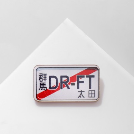 Brooch wooden "anime" drift, color-5